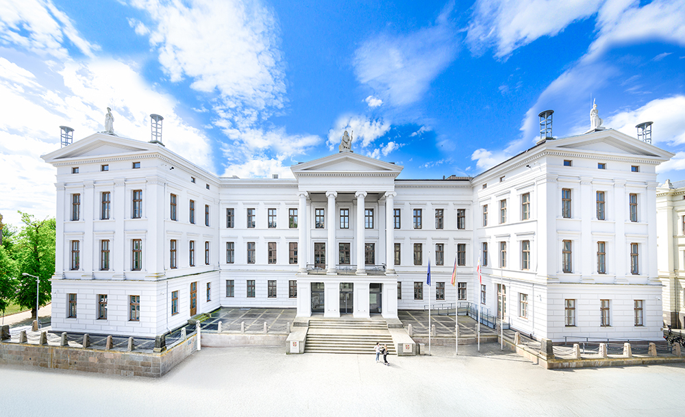 The State Chancellery in Schwerin, a classicistic building